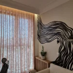 Przezierna zasłona na wymiar - realizacja Poznań